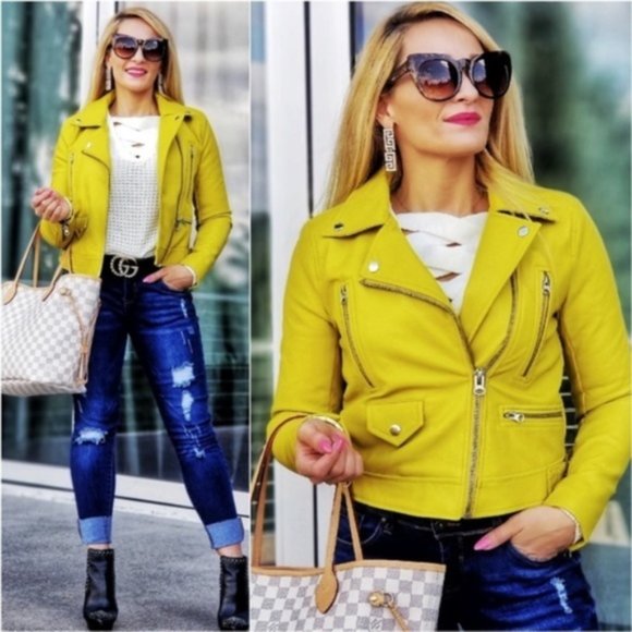 MODA ME COUTURE Jackets & Blazers - Vegan Leather Jacket Spring 2020